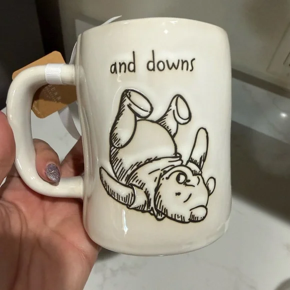 Rae Dunn x Winnie the Pooh- Double-sided “Life is Full of Ups & Downs” Mug - Picture 4 of 6